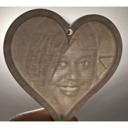 Personalized Sun-catcher/Ornament Heart