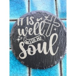 Slate Coasters - Christian Quotes (set of 4)