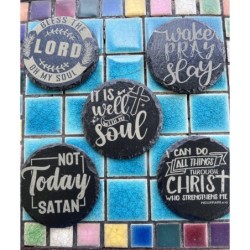 Slate Coasters - Christian Quotes (set of 4)