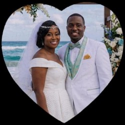 Custom Heart-Shaped Wedding Photo Puzzle – Valentine’s Day Gift