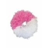 24" Pink & White Breast Cancer Awareness Mesh Wreath – Handmade Front Door Décor