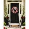 Ladybug Wreath for Front Door | Spring Summer Wreath | Red Black White Garden Door Decor | Whimsical Handmade Porch Wreath