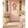 Breast Cancer Awareness Wreath – Pink Ribbon Door Hanger | Support Survivor Decor