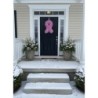 Pink Breast Cancer Ribbon Wreath – Awareness Door Decor, October Support Wreath